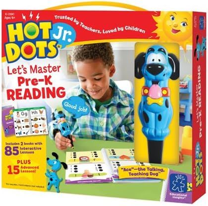 Amazon.com: Educational Insights Hot Dots Jr. Let's Master Pre-K Reading Set, Homeschool & Presch... | Amazon (US)