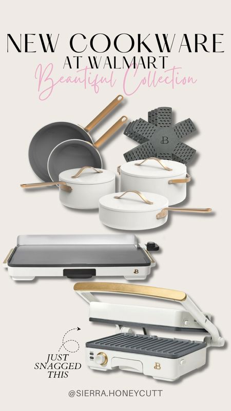 The prettiest cookware and appliances from Walmart! The Beautiful Collection by Drew Barrymore! 

Aesthetic cookware kitchen home family cooking chef registry gift guide matte white gold neutral cute trendy trending 

#LTKGiftGuide #LTKhome #LTKfindsunder100