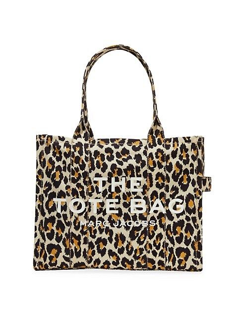 Traveler Leopard-Print Canvas Tote | Saks Fifth Avenue