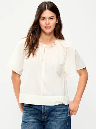Loose Short-Sleeve Top | Old Navy (US)