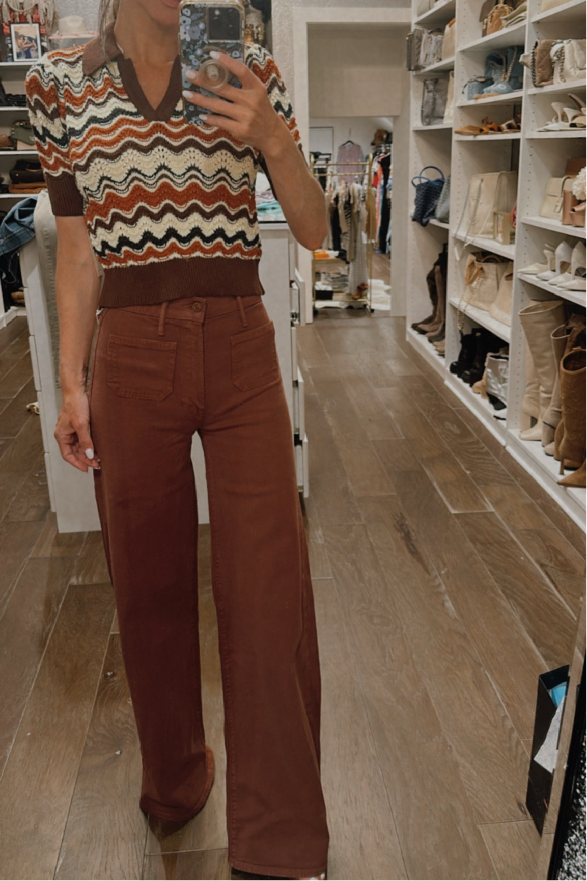 Fall Colors still matter…wide leg Mothsr jeans and top #motherjeans #ootd 

#LTKSaleAlert #LTKmomlife #LTKOver40