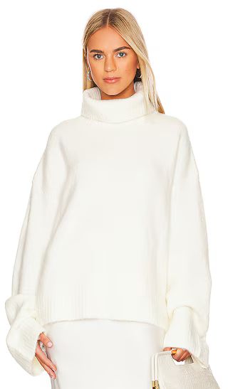 Cecilia Knit Jumper in Cream | Revolve Clothing (Global)