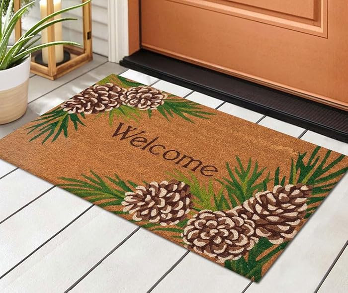 BLACK FOREST DECOR Rustic Pine Welcome Mat - 2 x 3 | Amazon (US)