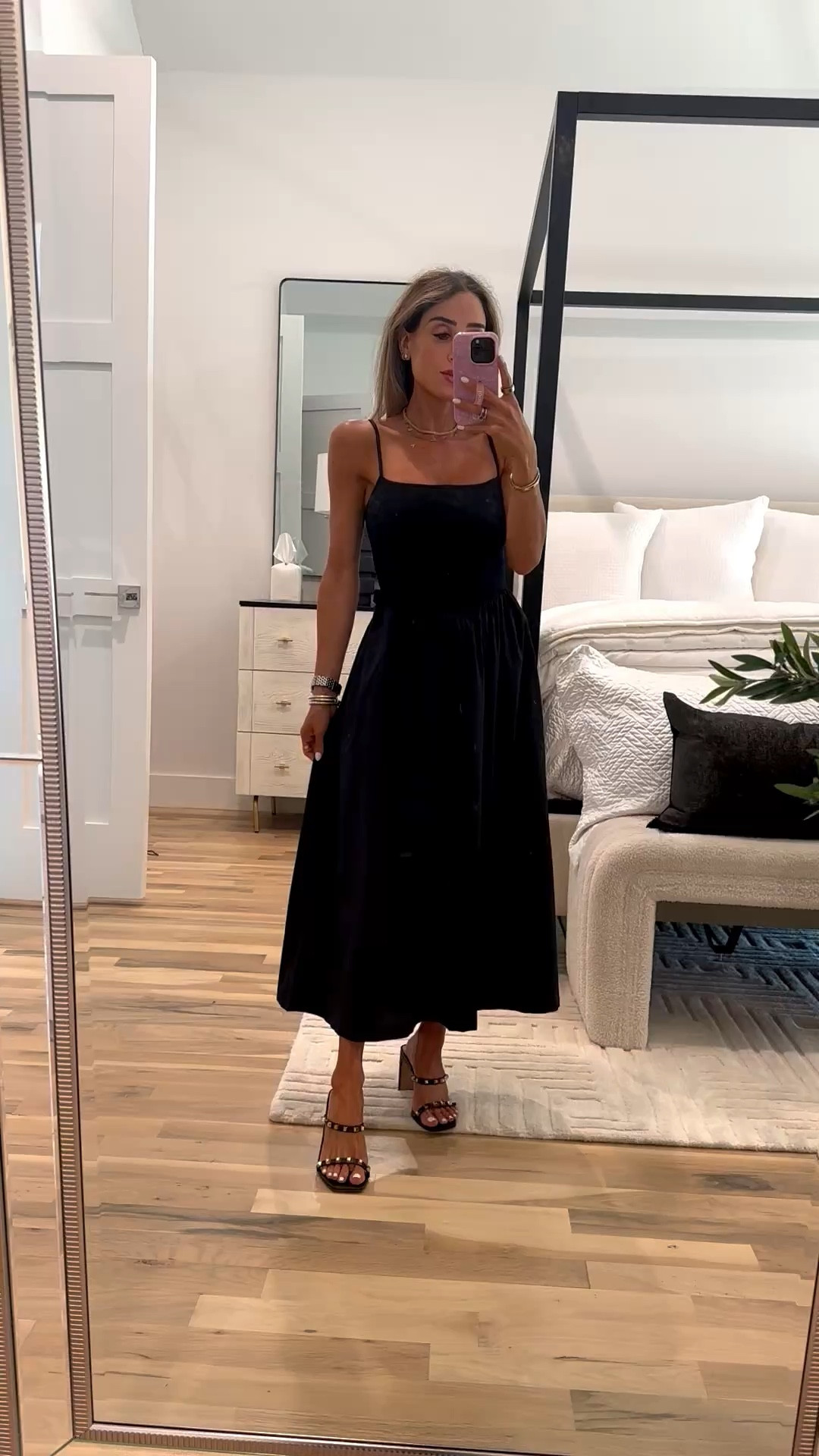 Midi dress with smocked waist back in stock for spring in new colors! Wearing xxs petite 

#LTKspringtrends #LTKSpringSale #LTKPetite