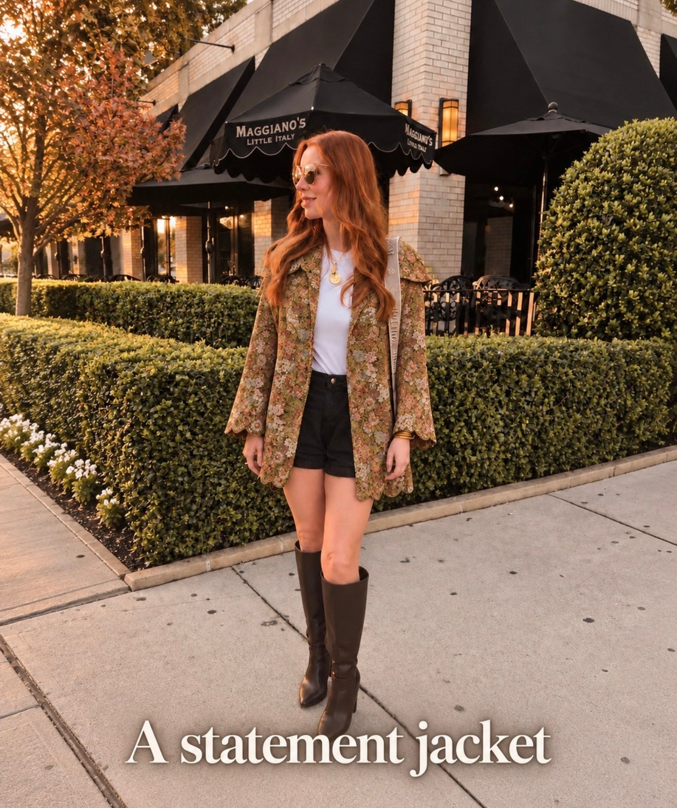 Fall outfit, statement jacket, farm Rio

#LTKootd #LTKOver40