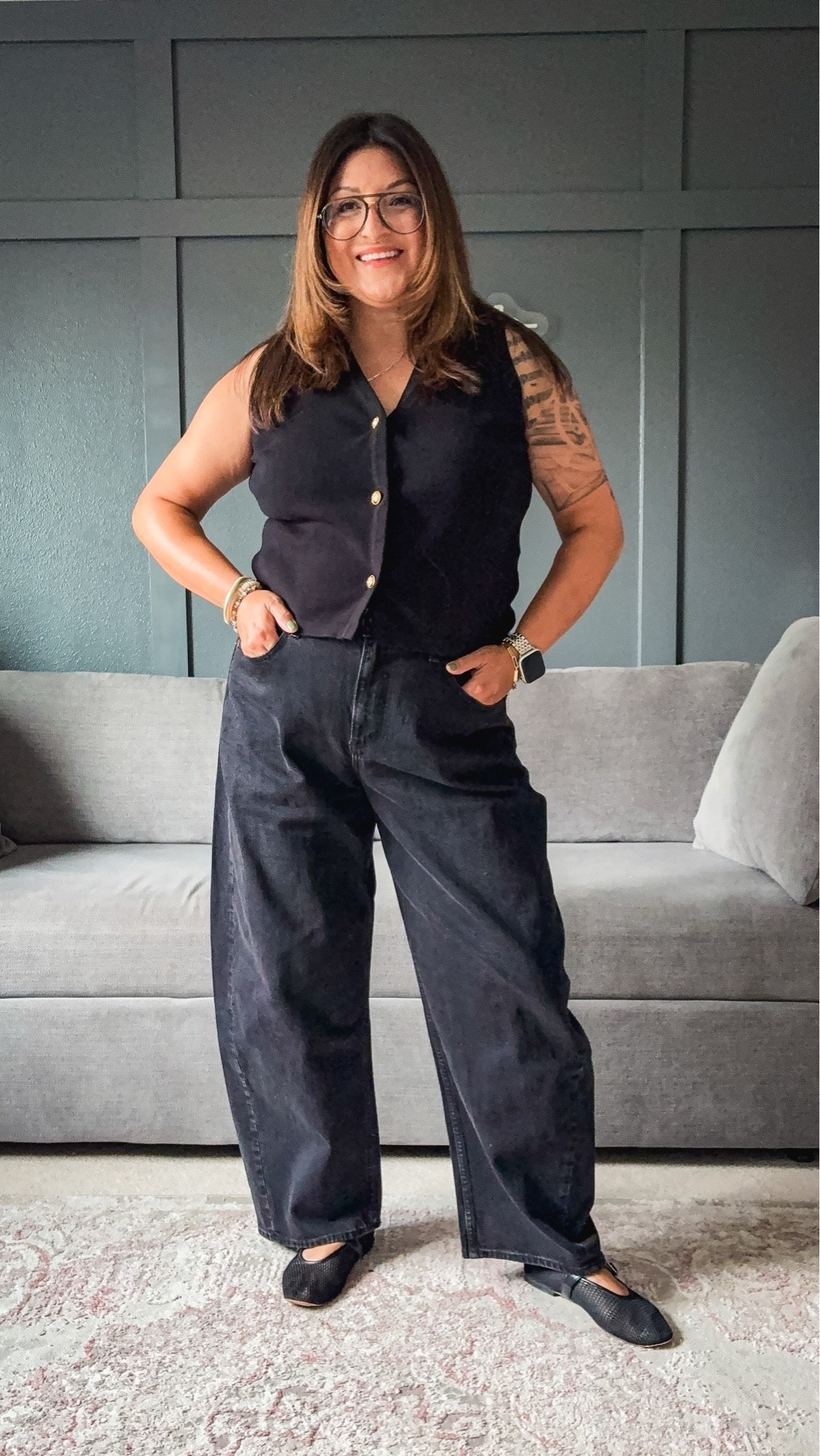 Amazon vest - XL
A&F barrel jeans - 33 Reg
@abercrombie @Noonday Collection @onequince

#LTKOver40 #LTKootd #LTKMidsize