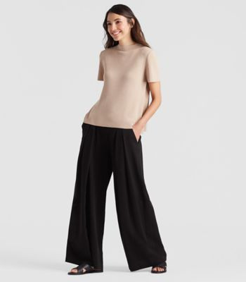 Corded Tencel Wide-Leg Pant | Eileen Fisher