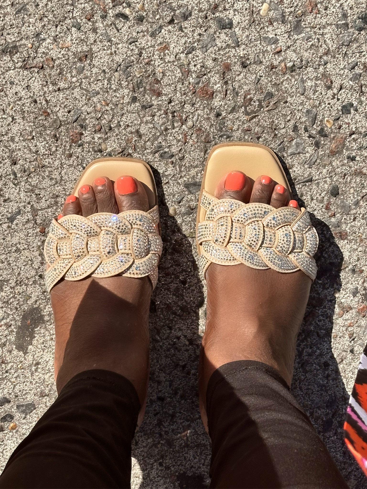 Nothing like a pair of jeweled encrusted slides to show off a fresh pedicure. These go up to a size 12. And are wide foot friendly. And they’re on sale this week.

#LTKPlusSize #LTKShoeCrush #LTKSummerSales