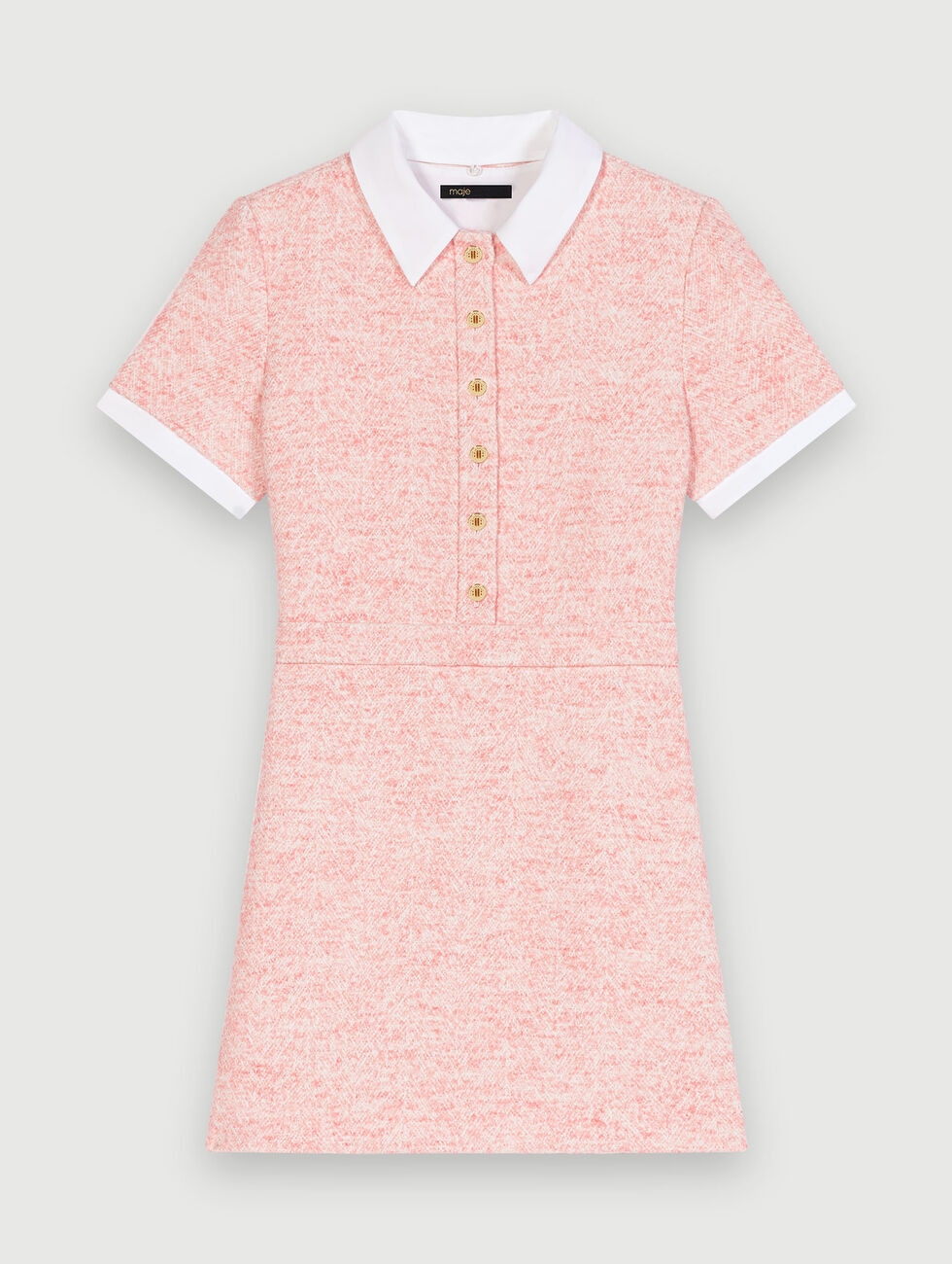 Pink tailored dress | Maje US | Maje US