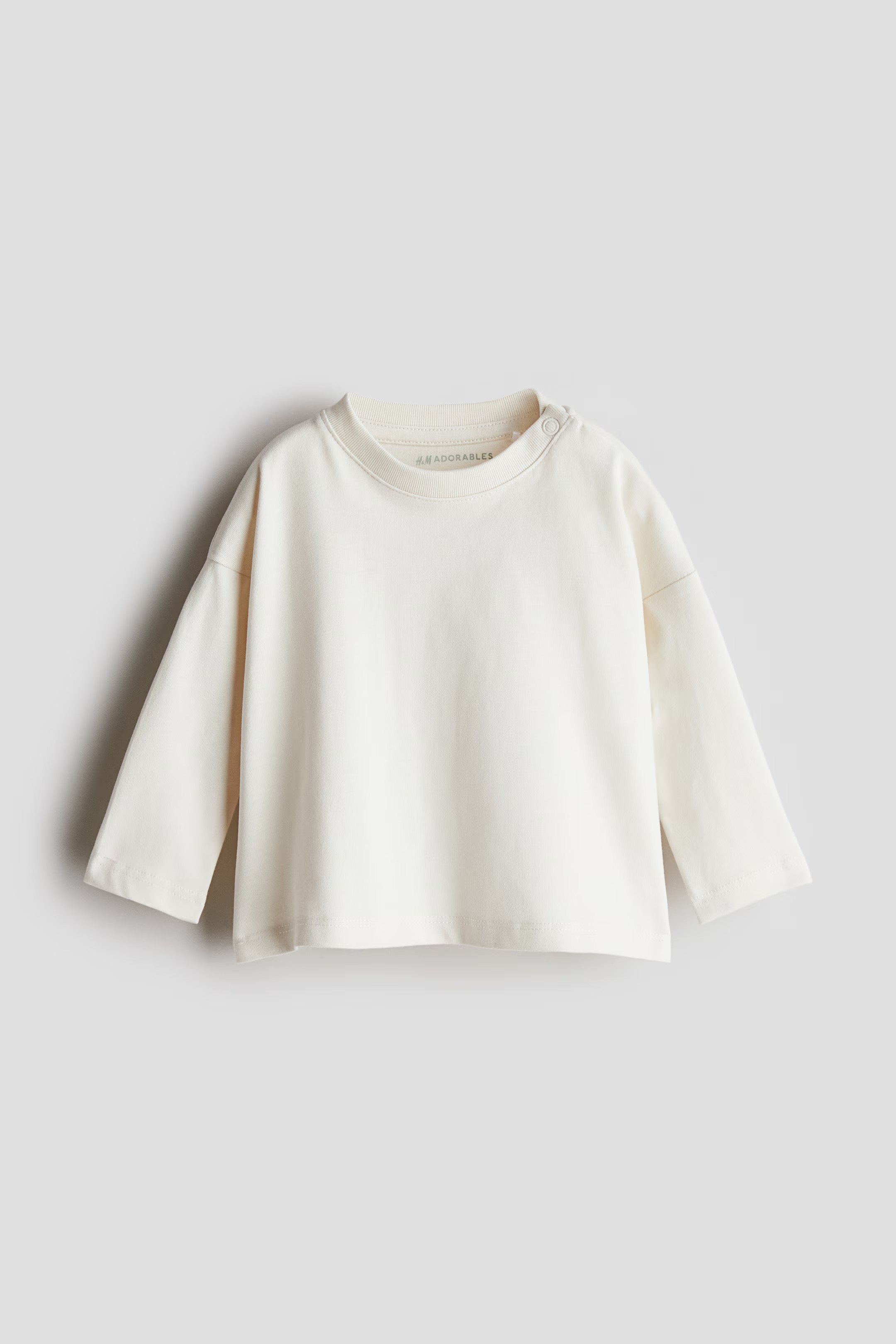 Long-Sleeved Cotton T-shirt | H&M (US + CA)