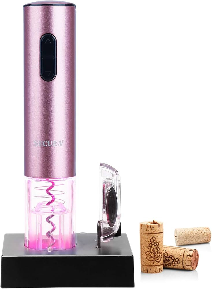 Secura Electric Wine Opener, Automatic Electric Wine Bottle Corkscrew Opener with Foil Cutter, Re... | Amazon (US)