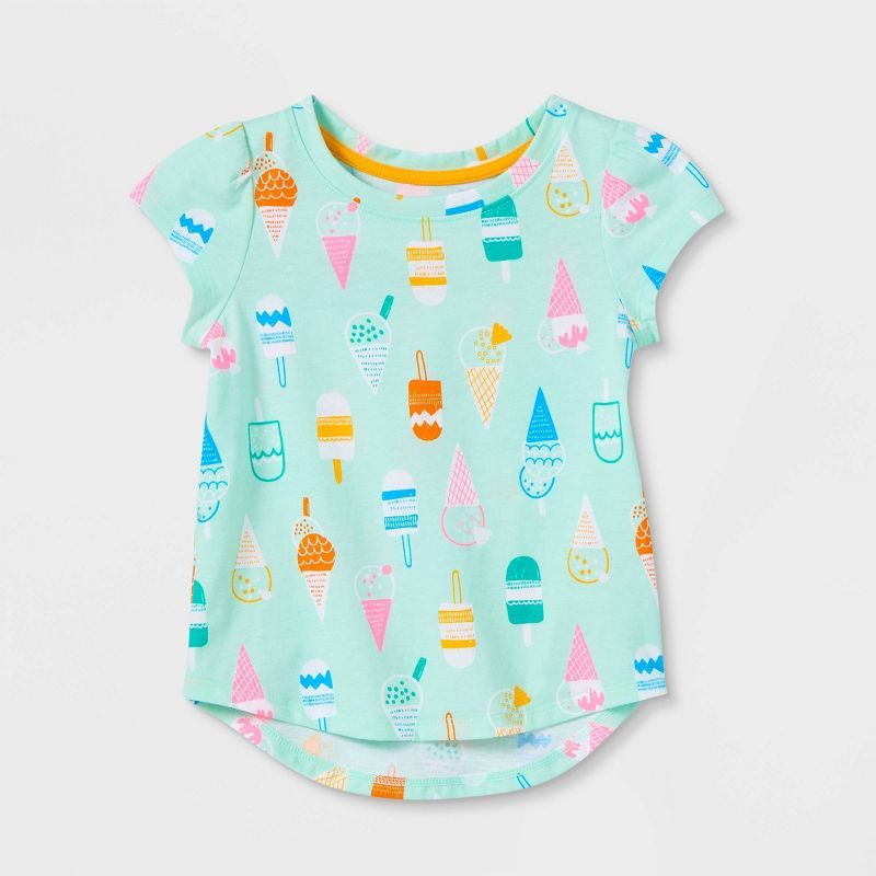 Toddler Girls' Ice Cream Short Sleeve T-Shirt - Cat & Jack™ Mint | Target
