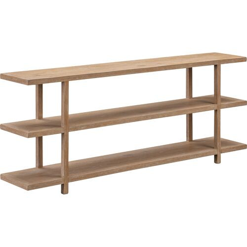 Collector's 80" Oak Console, Limewash | One Kings Lane