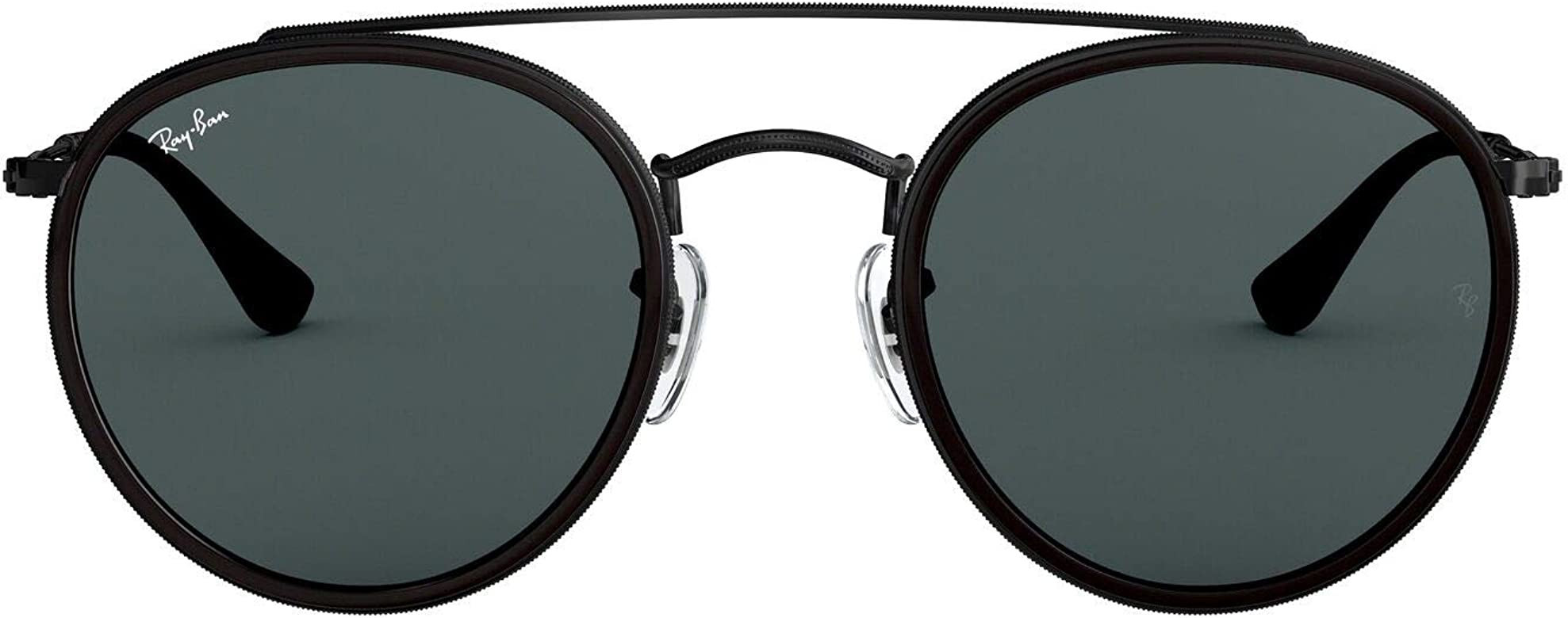 Ray-Ban Women's Rb3647n Double Bridge Round Sunglasses | Amazon (US)