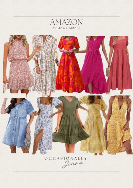 Spring dresses, all from Amazon.



MIDI dress, halter dress, short sleeve dress, floral dress, pink dress, blue dress, green dress, yellow dress, spring dresss

#LTKfindsunder50 #LTKfindsunder100 #LTKstyletip