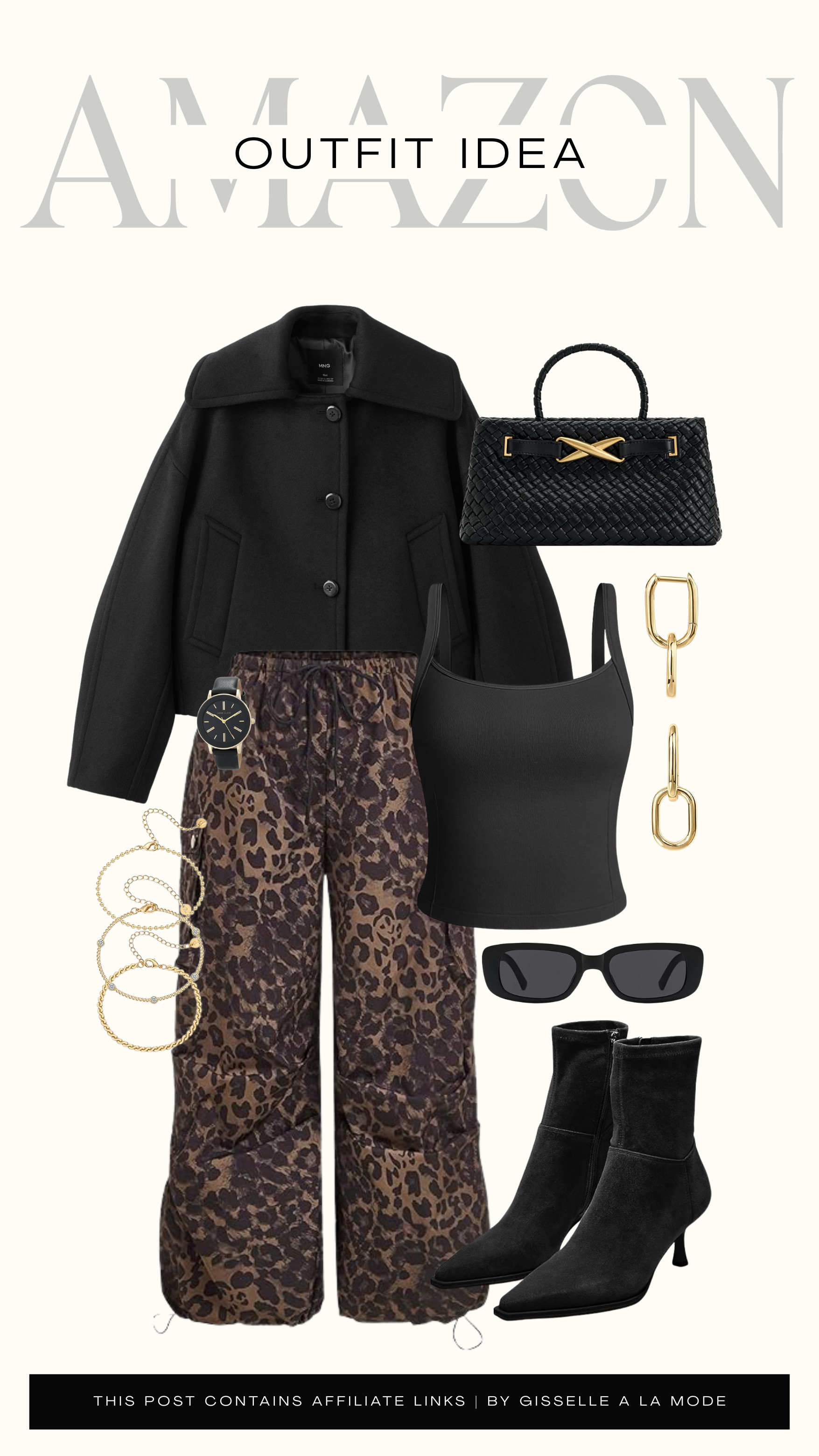Leopard, black, and gold accents — an easy combo that always feels pulled together! 

 #LTKootd #LTKSeasonal #LTKFindsUnder50