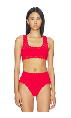 BEACH RIOT Andy Bikini Top in Ruby from Revolve.com | Revolve Clothing (Global)