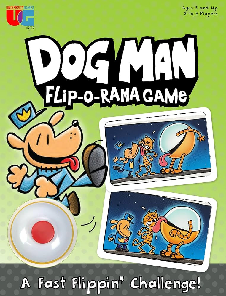 University Games Dog Man Flip-o-Rama Card Matching Game for Kids, Family Memory Card Game Ages 6+... | Amazon (US)