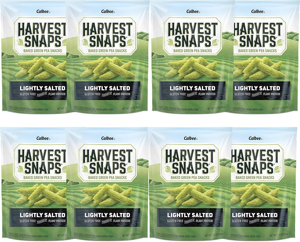 Harvest Snaps Veggie Chips (Lightly Salted Snack Crisps) | Powered by Plant Protein, Gluten Free,... | Amazon (US)