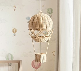 Rattan Hot Air Balloon Mobile | Pottery Barn Kids