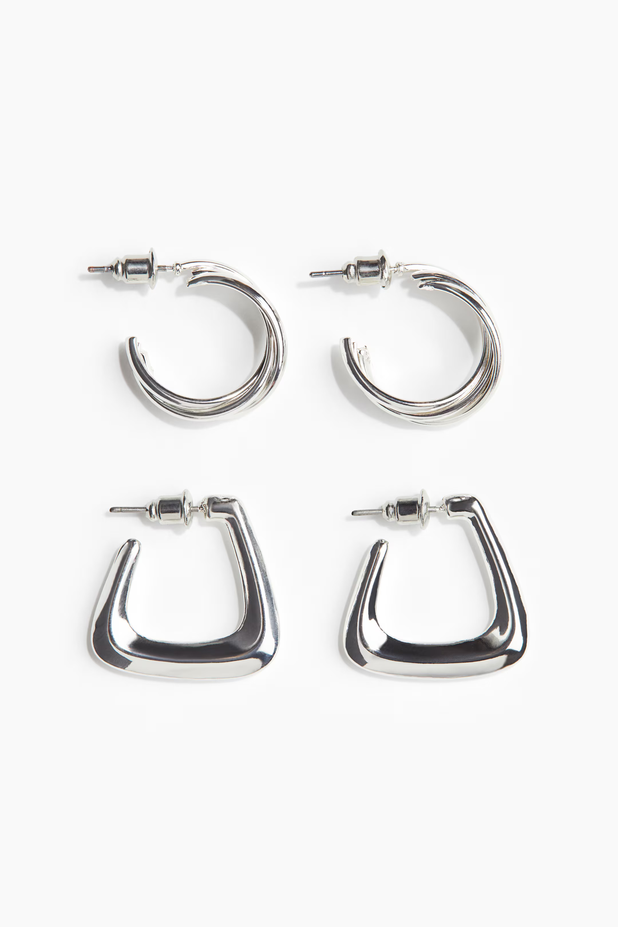 2 Pairs Hoop Earrings | H&M (US + CA)