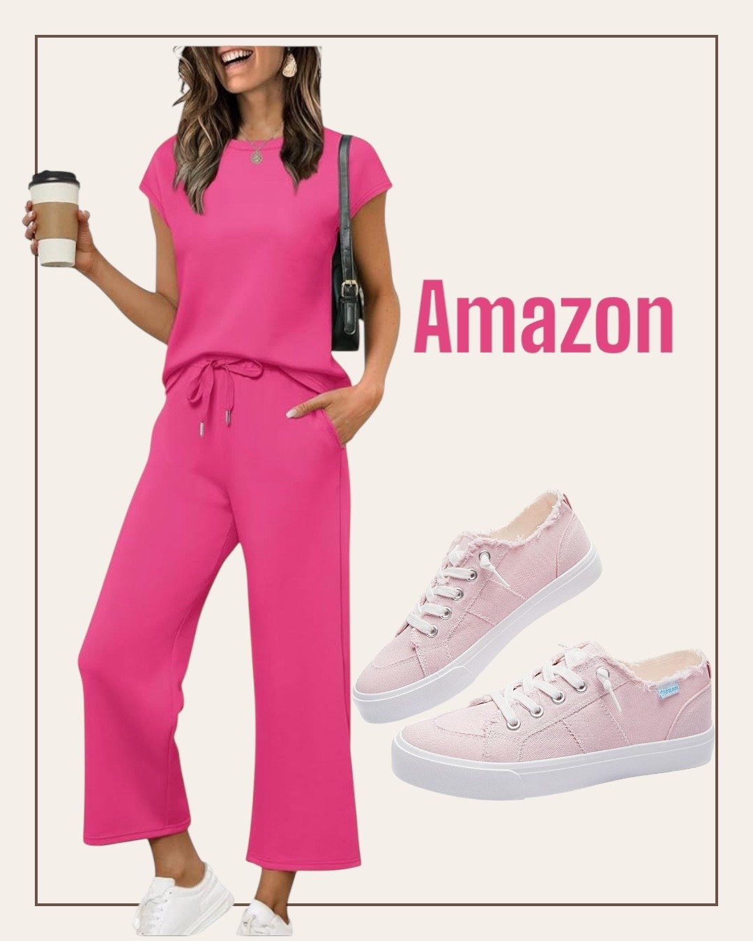 Amazon pink cute jogger set. 
#joggersrr