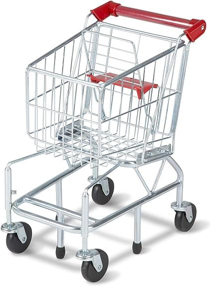 Amazon.com: Melissa & Doug Toy Shopping Cart With Sturdy Metal Frame - Toddler Shopping Cart, Pre... | Amazon (US)