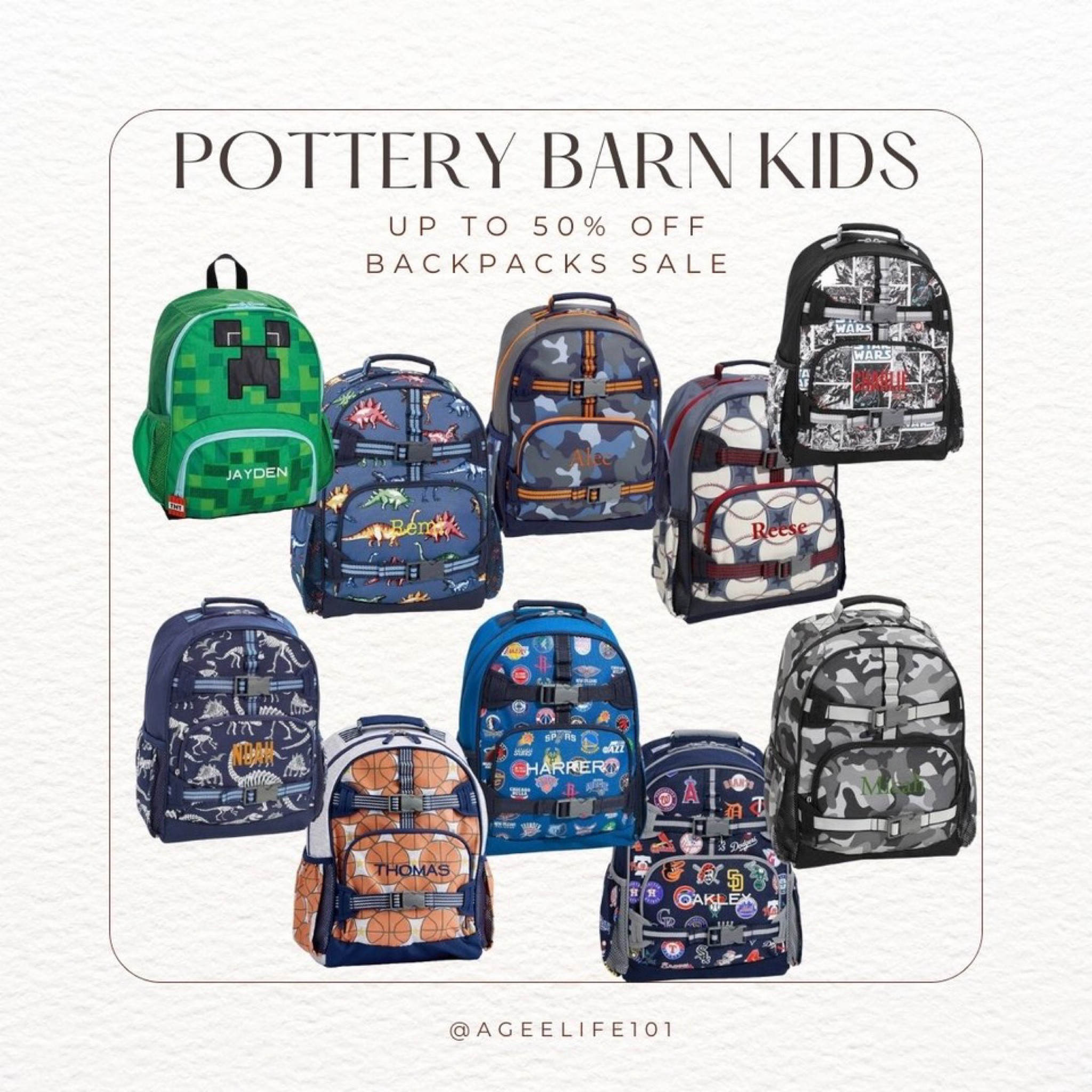 Pottery Barn kids is having a back to school sale!!! Backs packs are up to 50% off 
:
These are hands down the best, most durable backpacks. My oldest carried the same one from Pre-k to First grade. He outgrew it, and asked for a new backpack for 2nd grade 🥺

#LTKSummerSales #LTKSeasonal #LTKKids