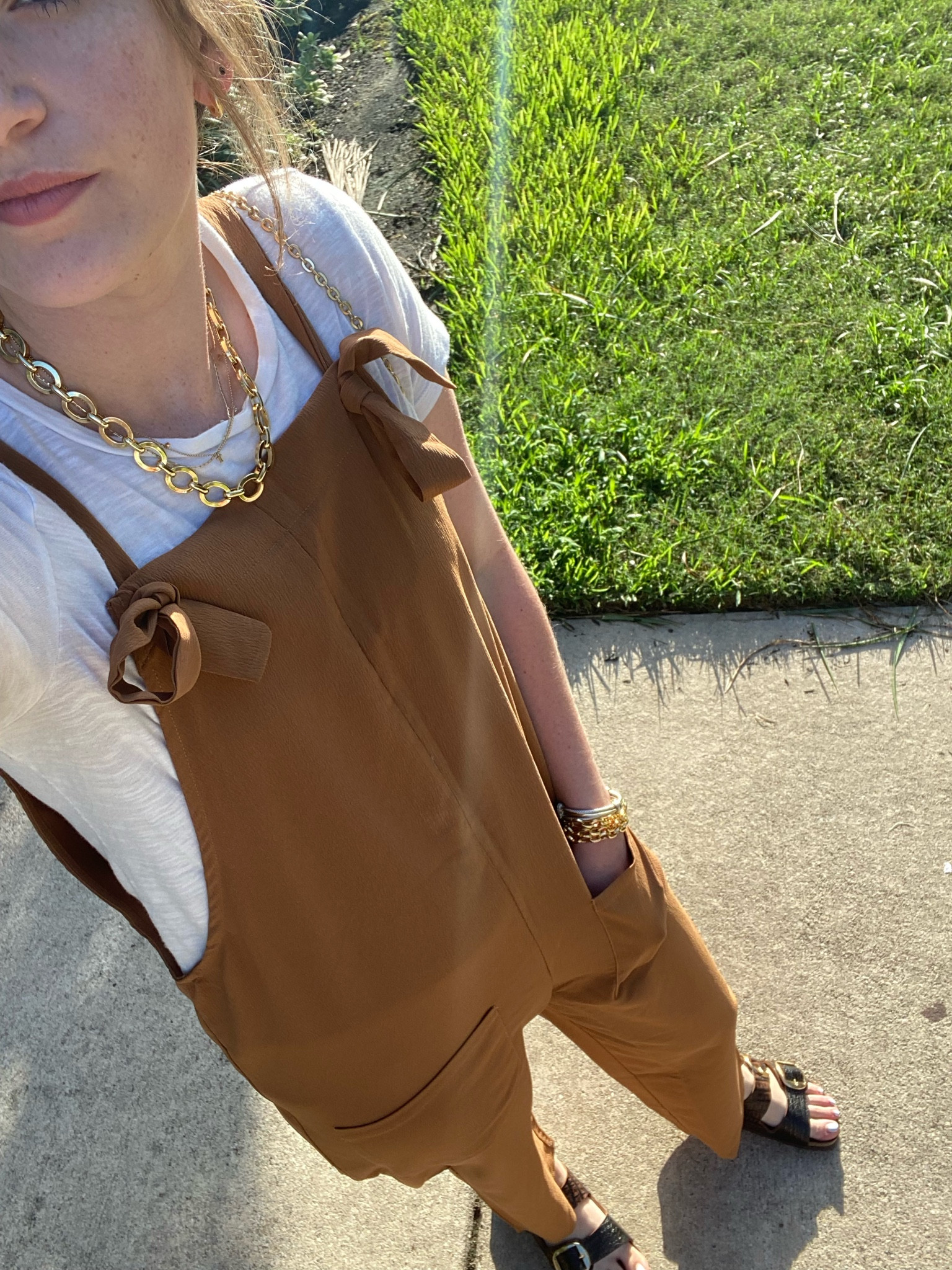 Great transition piece!! Super comfy and true to size. The huggie hoops I’m wearing are from Gorjana and I have worn them swimming, in the shower, almost daily for a year and they look just as they did when I bought them!! 10/10 would buy more from them! 

#LTKSeasonal #LTKstyletip #LTKunder50