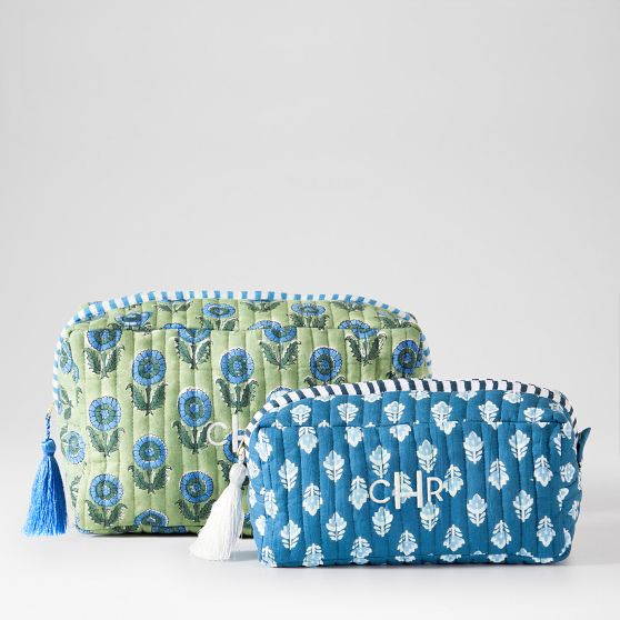 Block Print Travel Pouch Set | Mark and Graham