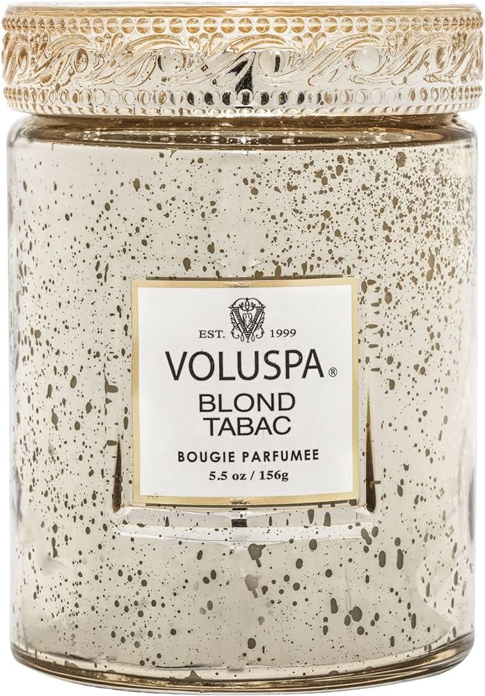 Voluspa Blond Tabac Candle | Small Glass Jar | 5.5 Oz. | 50 Hour Burn Time | Hand-Poured Coconut ... | Amazon (US)