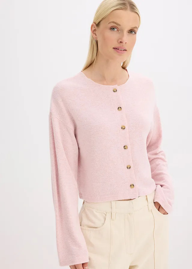 Fijn gebreid vest leisteengrijs gem\u00ealeerd | Bonprix NL (Influencer)