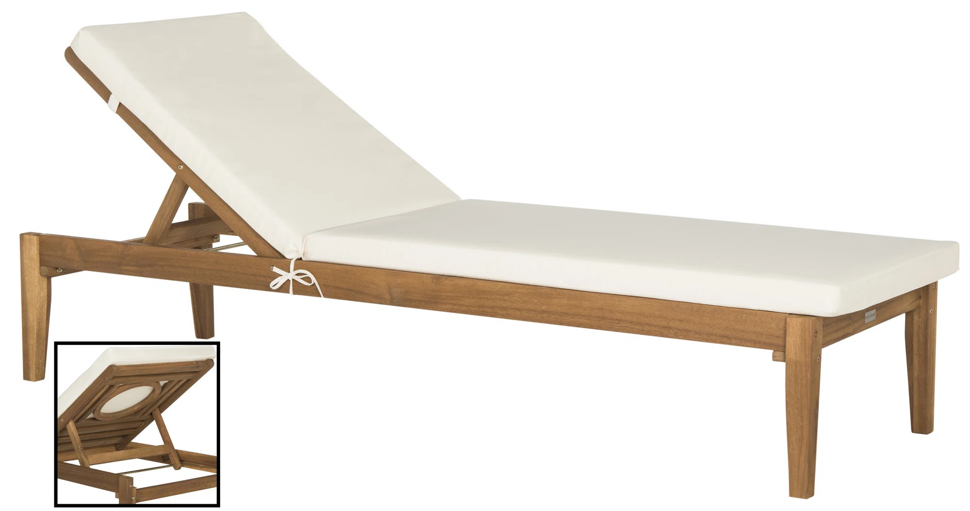 Arwen Outdoor Acacia Chaise Lounge | Wayfair North America