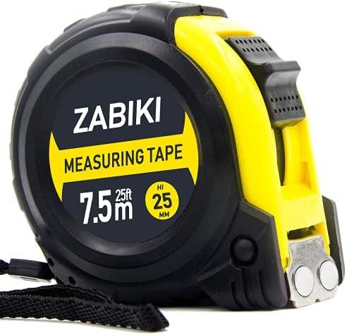 Zabiki Measuring Tape Measure, 25 Ft Decimal Retractable Dual Side Ruler with Metric and Inches, ... | Amazon (US)