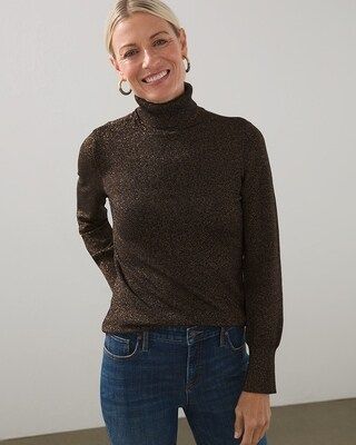 Ecovero Lurex Twist Turtleneck | Chico's