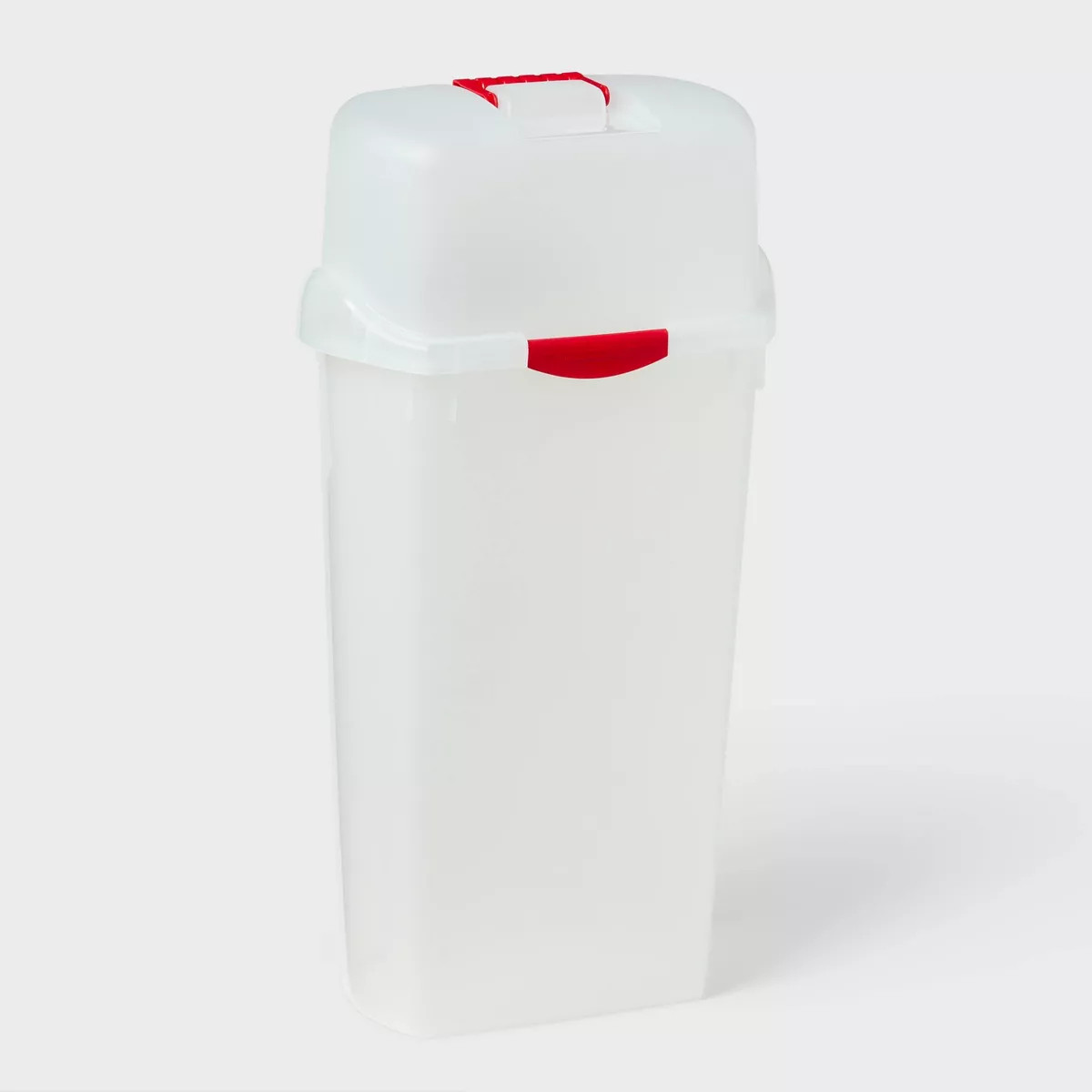 30" Clear Vertical Wrap Box - Clear Lid with Rocket Red Handle and Latch - Brightroom™ | Target
