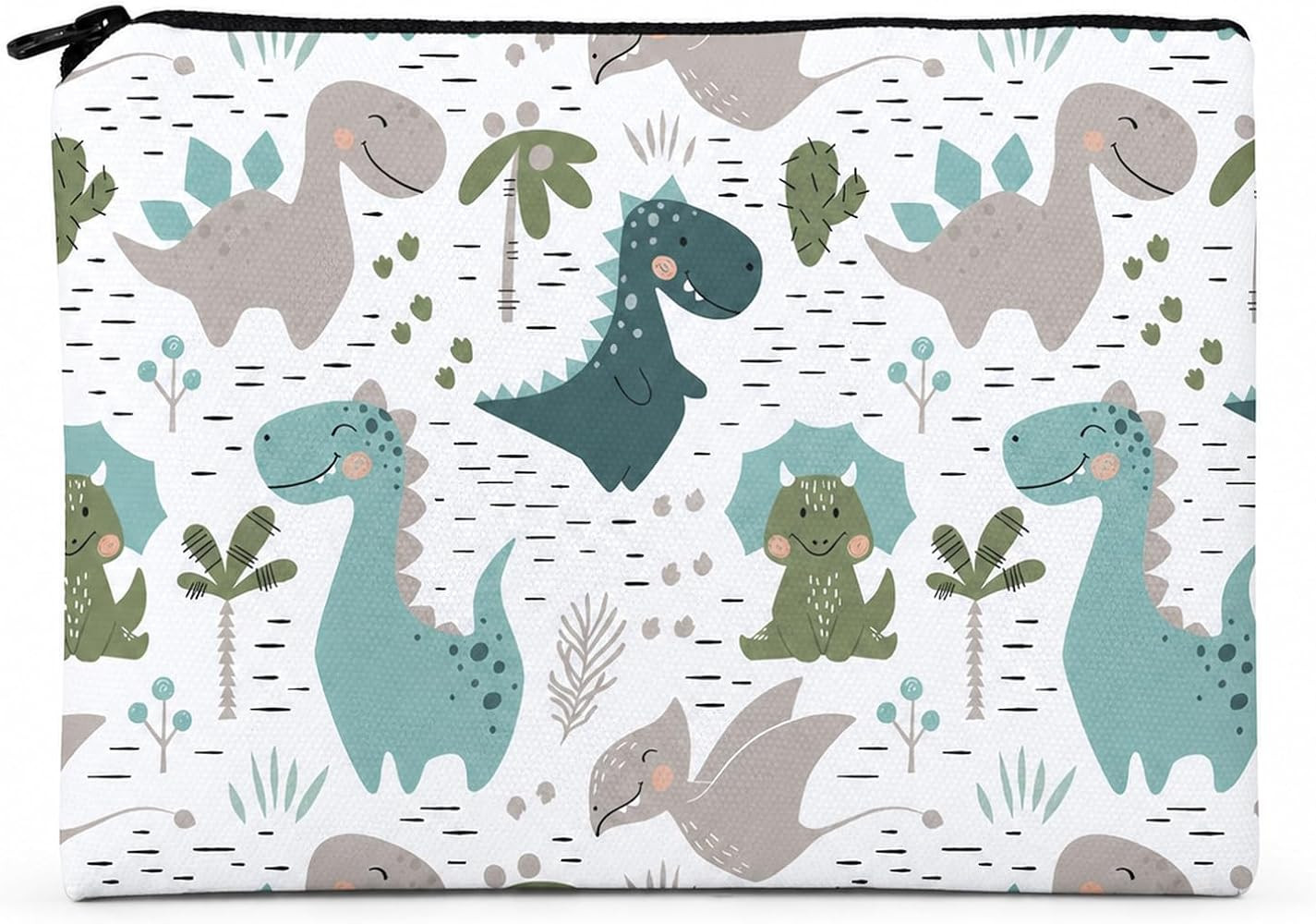 FAVORTALK Waterproof Makeup Bag Small Make Up Bag Cute Animal Cosmetic Bags for Women Dinosaur Pr... | Amazon (UK)