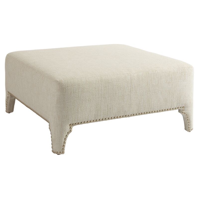 Sheffield Cocktail Ottoman, Natural | One Kings Lane