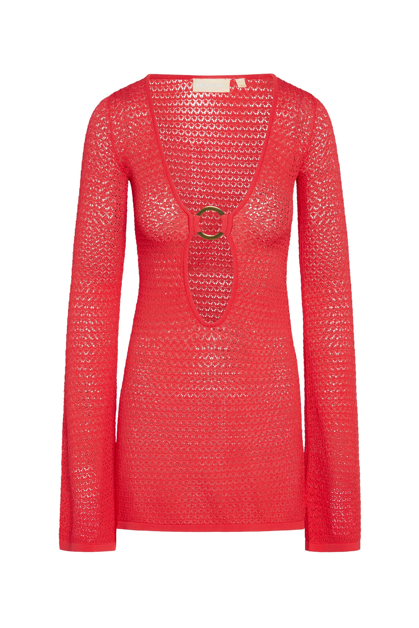Montego Mini Dress - Strawberry Lace Crochet | Monday Swimwear