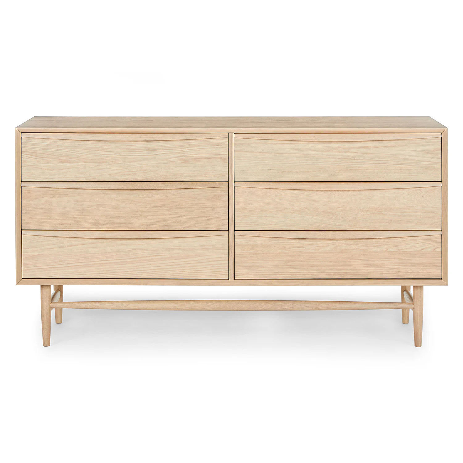 Lenia 6-Drawer Double Dresser - White Oak | Article