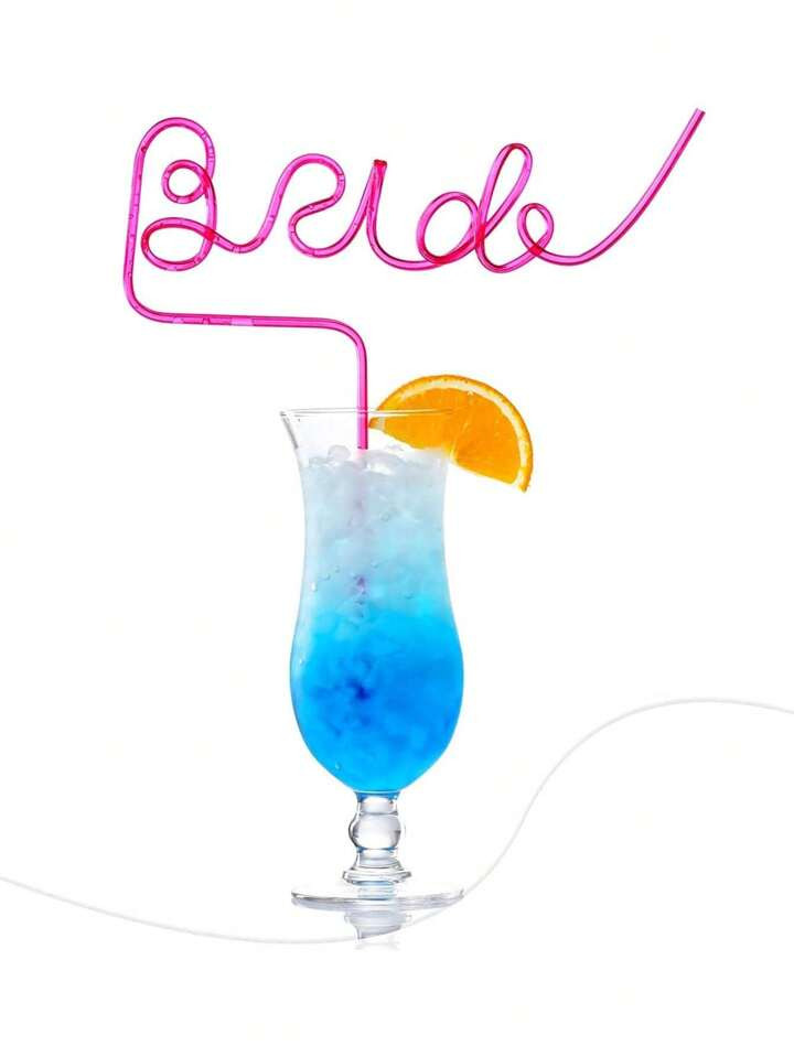 1 Reusable White Bachelorette Party Bride Straw | Bride-To-Be Gift Decoration | Bride Gift Diamon... | SHEIN