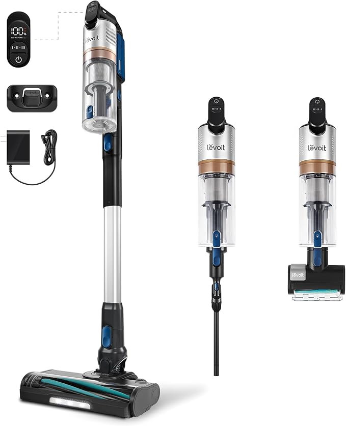 LEVOIT Cordless Vacuum Cleaner with HEPA Filter, Stick Vac with Tangle-Resistant Design, Up to 60... | Amazon (US)