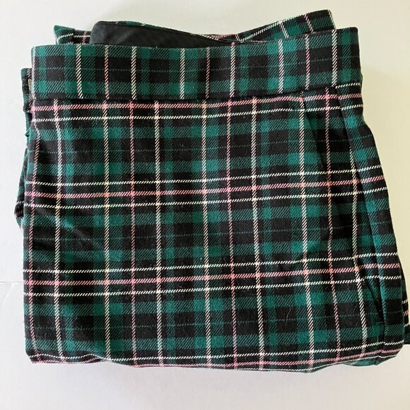 Ann Taylor Trousers Pants Womens Size 12 Green Plaid Fit Cuffed Straight. | Poshmark