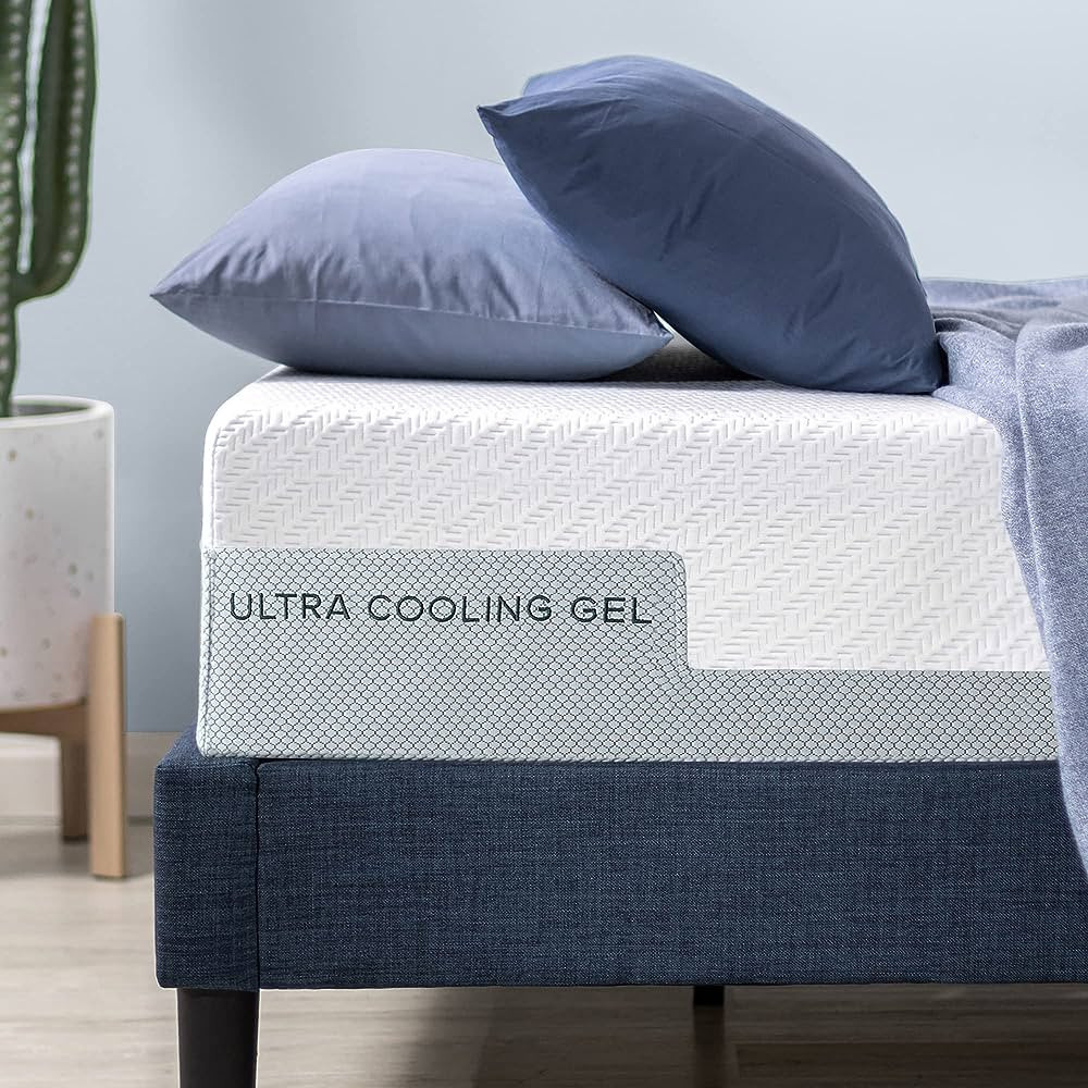 ZINUS 12 Inch Ultra Cooling Gel Memory Foam Mattress / Cool-to-Touch Soft Knit Cover / Pressure R... | Amazon (US)