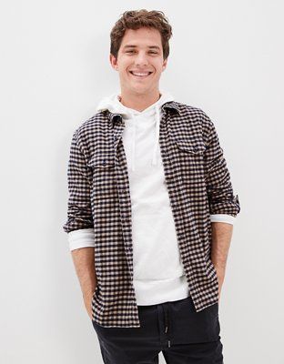 AE Super Soft Flannel Shirt | American Eagle Outfitters (US & CA)