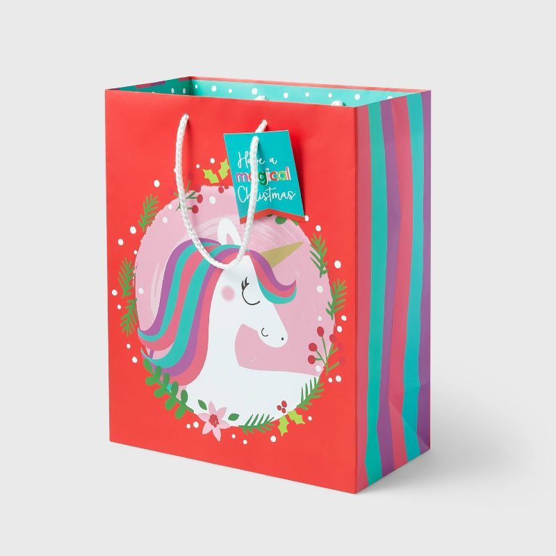 Large Cub 'Have A Magical Christmas' Unicorn Gift Bag - Wondershop™ | Target