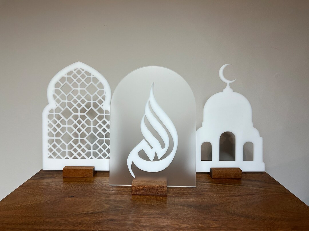 Islamic Decor Sign - Ramadan Table Decoration, Islamic Acrylic Sign, Eid Decor, Islamic Home Deco... | Etsy (US)