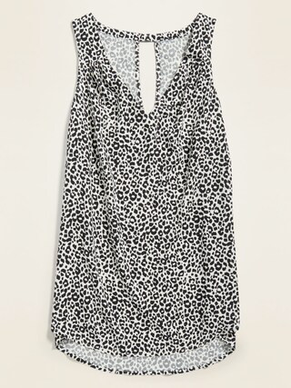 Sleeveless V-Neck Keyhole Top for Women | Old Navy (US)