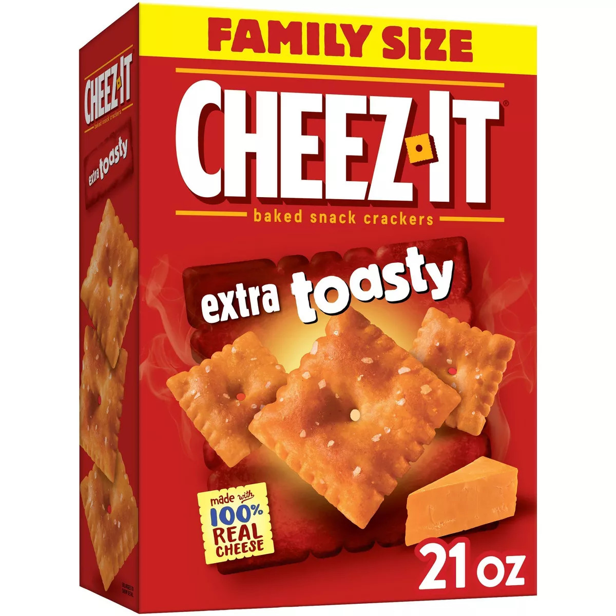 Cheez-It Extra Toasty Family Size Cheese Crackers - 21oz | Target