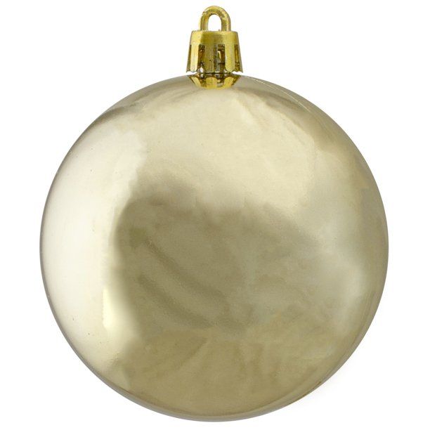 Northlight 32ct Shatterproof Shiny Christmas Ball Ornament Set 3.25" - Gold - Walmart.com | Walmart (US)